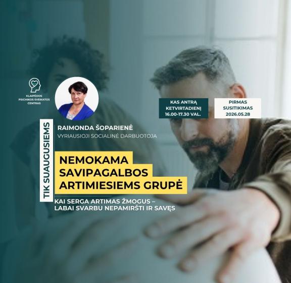 NEMOKAMA SAVIPAGALBOS GRUPĖ ARTIMIESIEMS nuo 2026.05.28